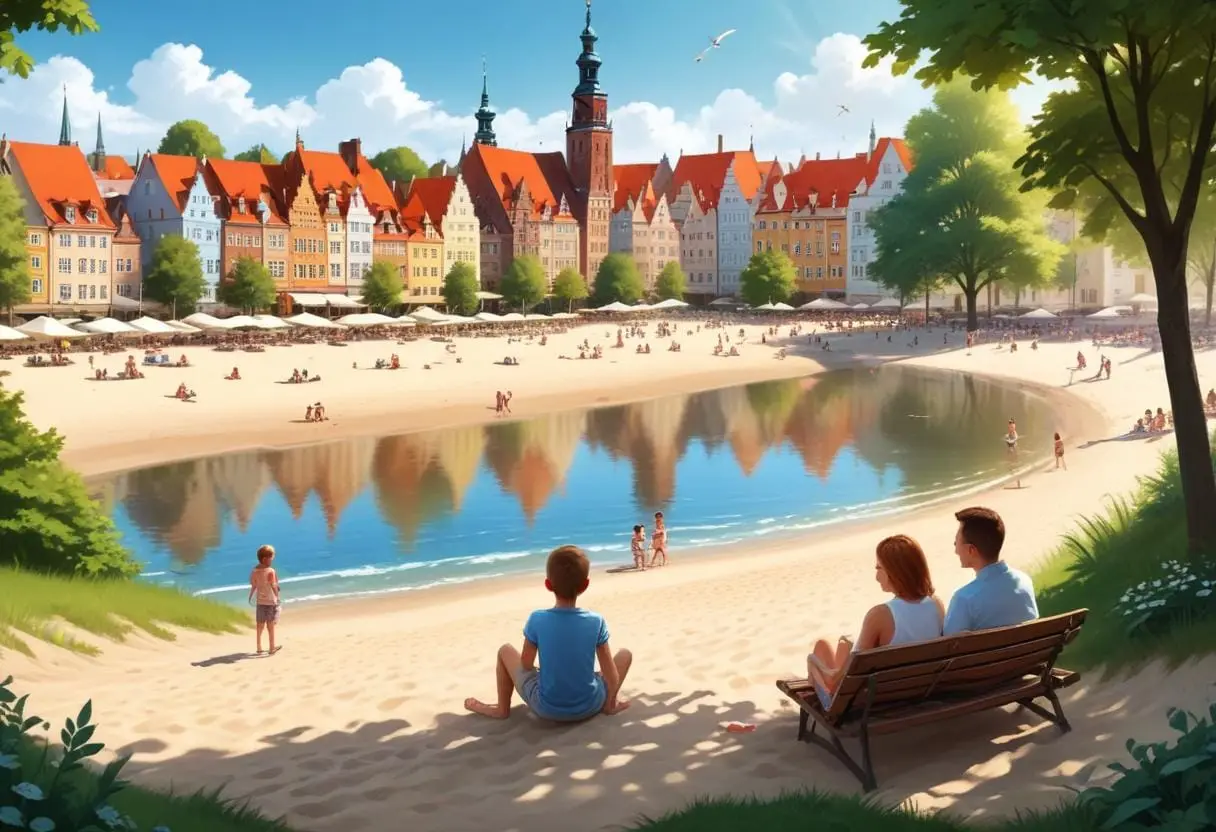 Familjeaktiviteter att njuta av i Gdansk illustration